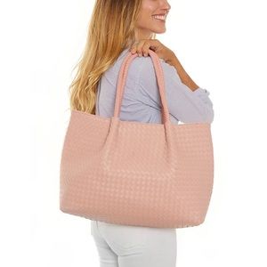 Lulu Dharma Dusty Pink Vegan Leather Tote